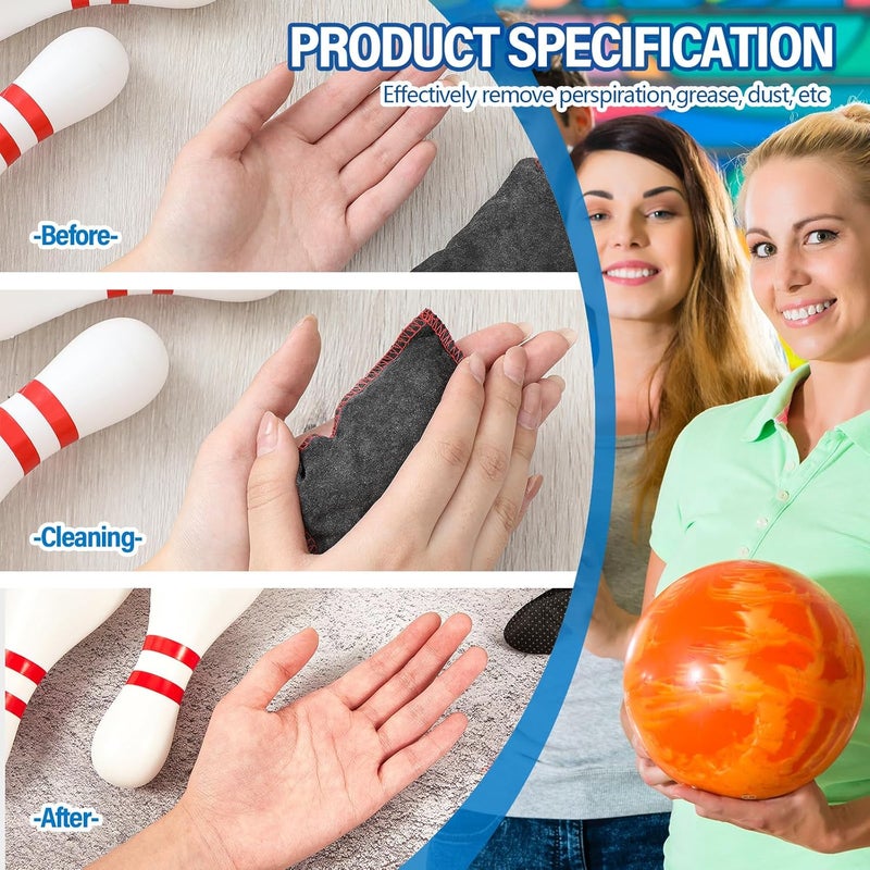 Simgoing Bowling Rosin Grip Bag Bowling Accessories Kit Grip Sack Powder Bag for Drying Hand for Golf Tennis Lifting Rock Climbing Gymnastics - Image 3